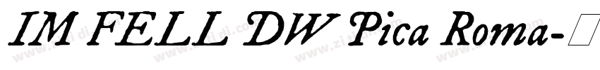 IM FELL DW Pica Roma字体转换